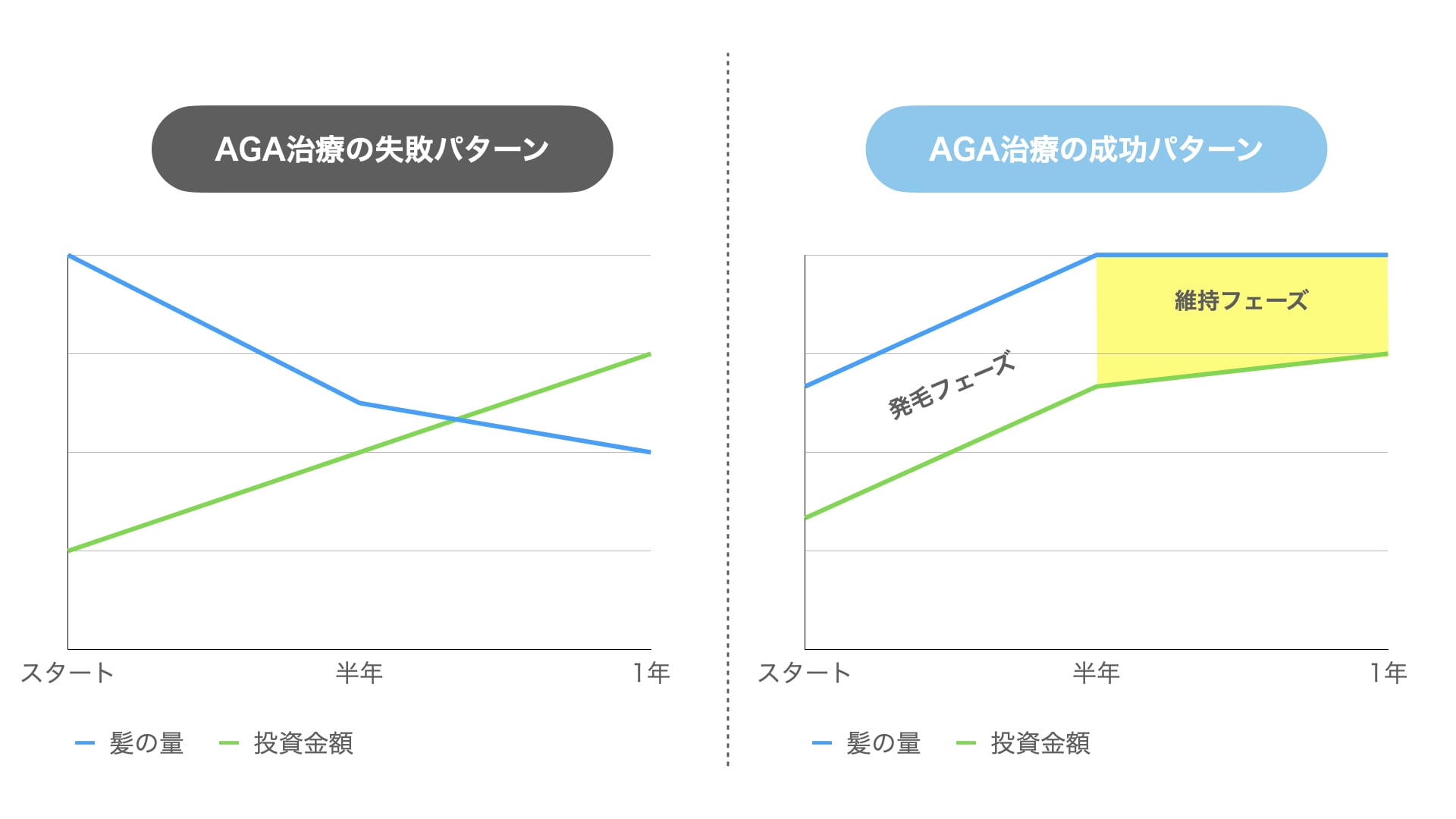 髪を生やす